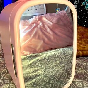 Pink skin care fridge❗️❕